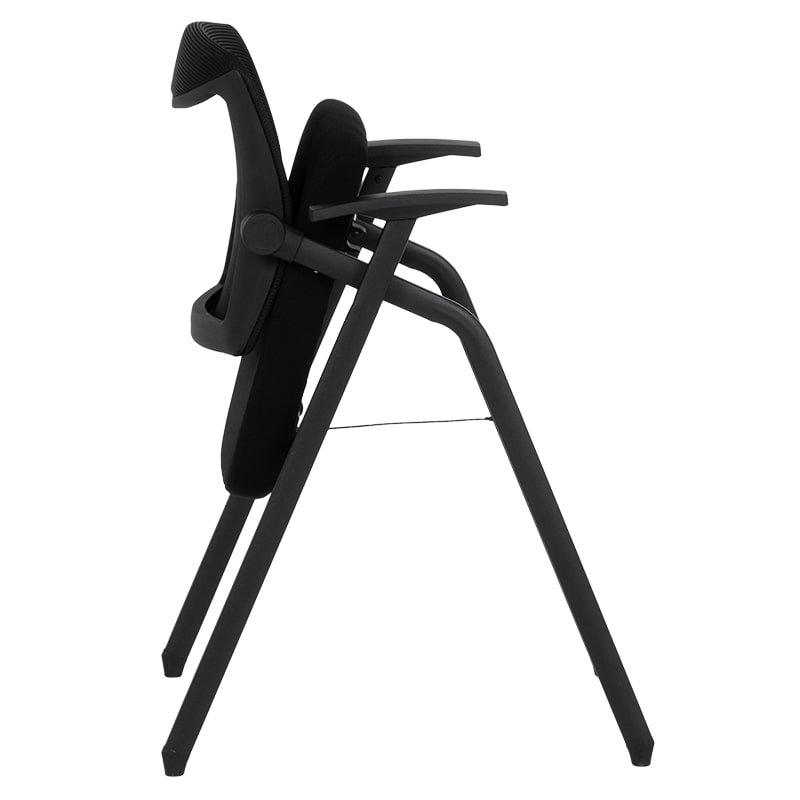 Сгъваем посетителски офис стол Carmen 1708 черен